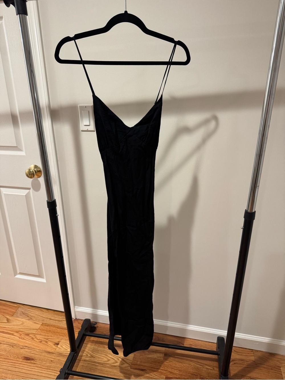 Madewell Layton Midi Slip Dress | Size 6 | Black